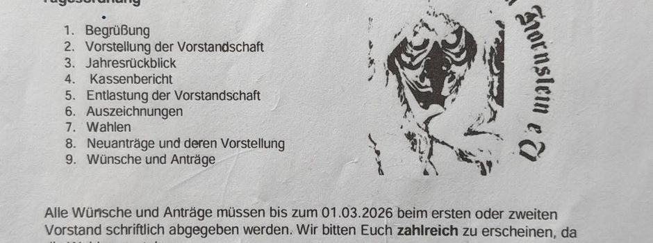 Jahreshauptversammlung Burg-Hexen Hornstein e.V.