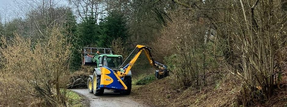 Landschaftspflege entlang der Wirtschaftswege