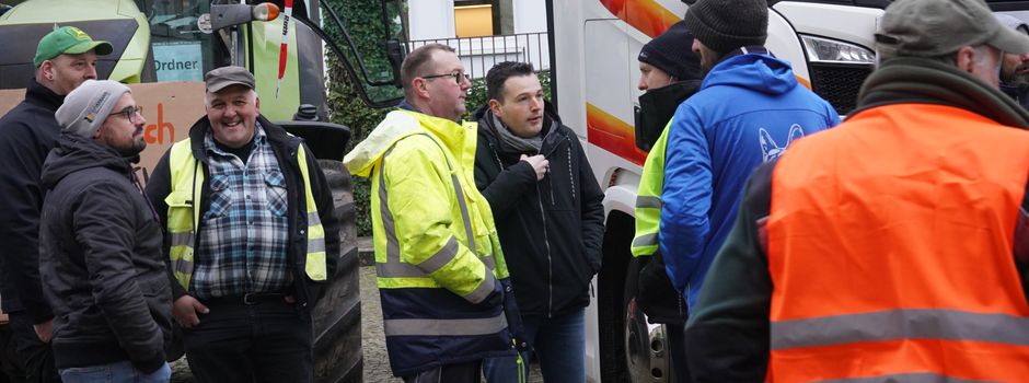 Demonstration der Landwirt*innen am 8. Januar 2024