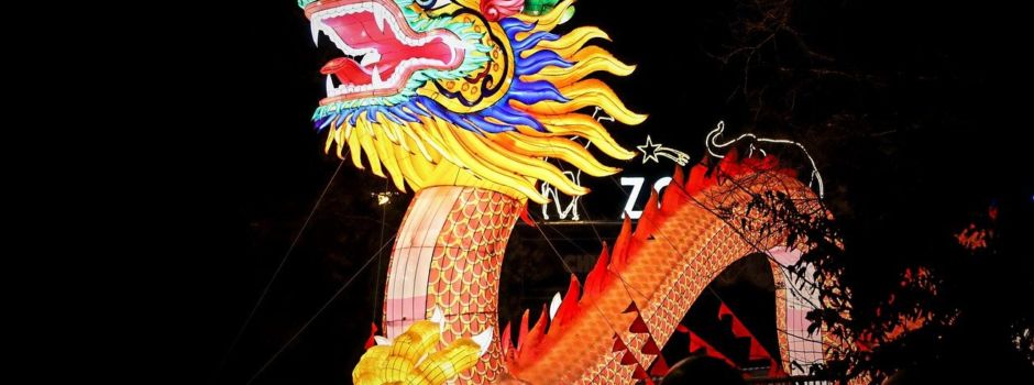 Chinesisches Neujahr. Jahr der Holz-Schlange beginnt.