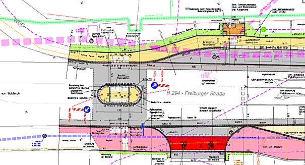 Neue Querungshilfe in der Freiburger Straße 