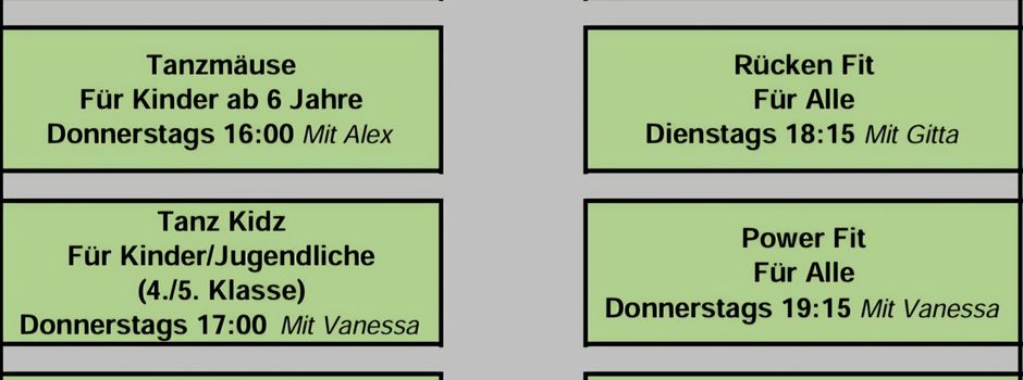 Kursplan DJK Königsfeld