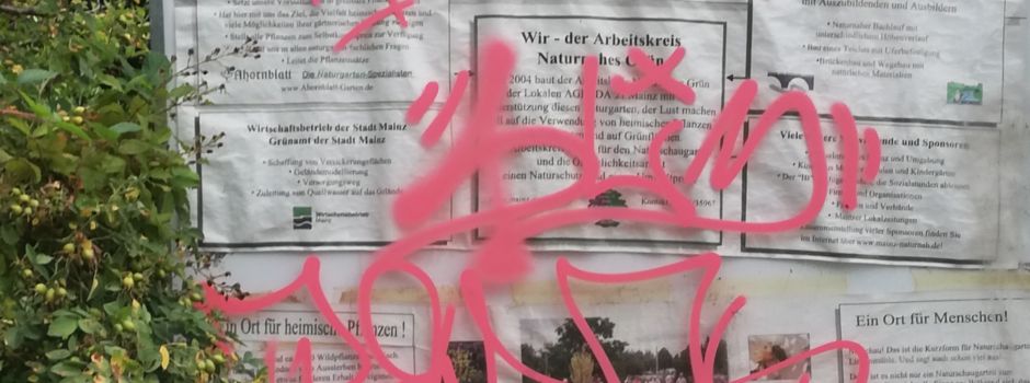 Ärger über Graffiti-Schmierereien in Mainz