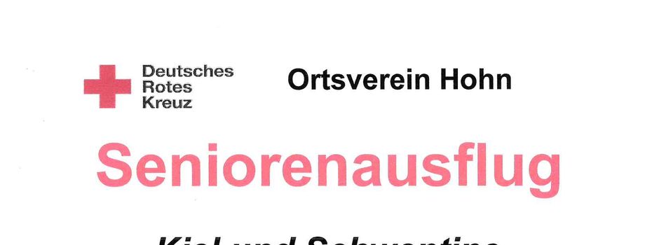Seniorenausflug mit dem DRK Hohn