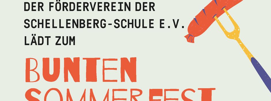 Einladung zum Bunten Sommerfest der Schellenberg-Schule am Freitag, 22. August 2025