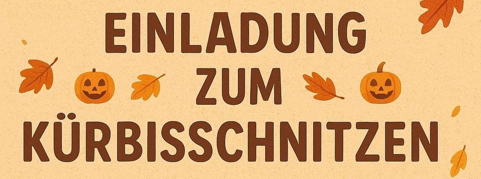 Einladung zum Kürbisschnitzen
