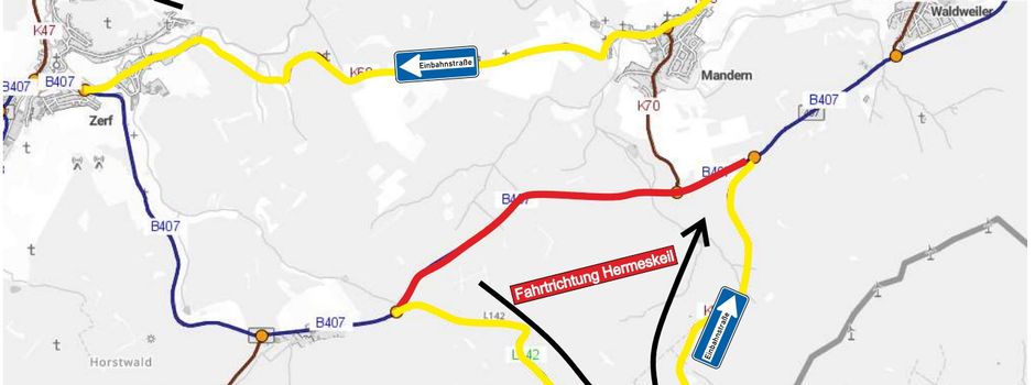 Start B407 Vollsperrung ab dem 21.08.2025