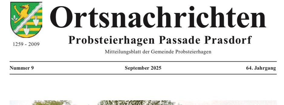 Ortsnachrichten Sept. 2025