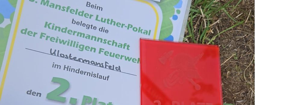 Kinderfeuerwehr Klostermansfeld beim 3. Mansfelder Luther-Pokal