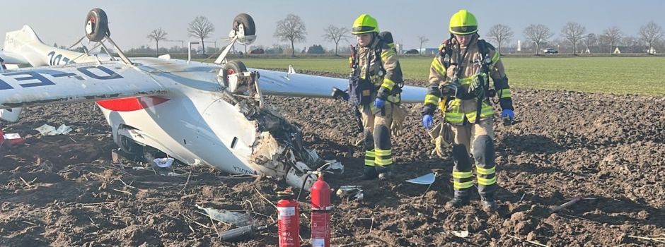 Flugzeugabsturz in Worms: Fluglehrer und Schüler verletzt