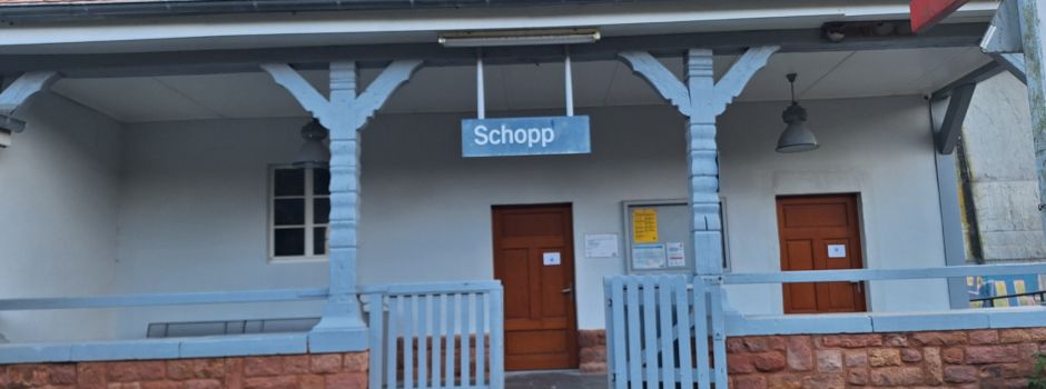 Offizielle Einweihung des LEADER-Projekts „Informationscenter Bahnhof Schopp“ am 9.5.2025