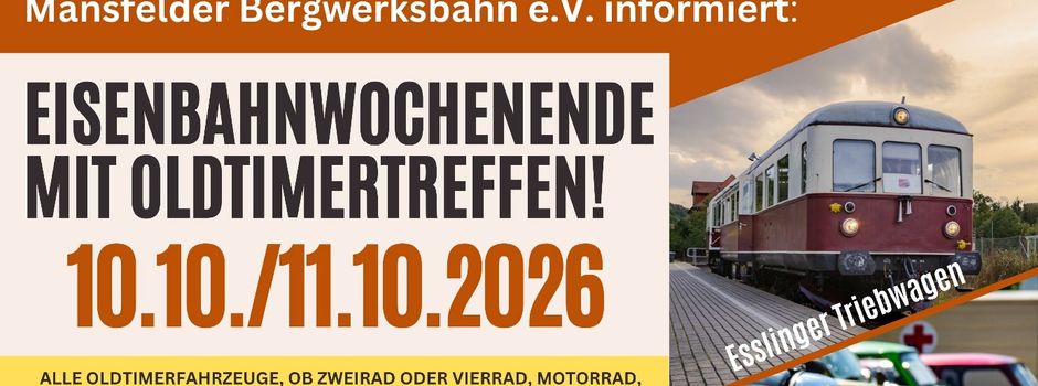 Eisenbahnwochenende im Mansfelder Land