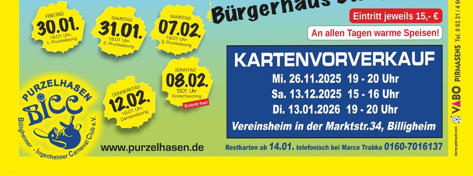 Kartenvorverkauf BICC Purzelhasen e.V.
