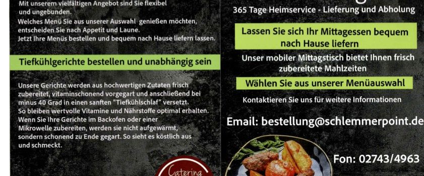 Angebot Mobiler Mittagstisch