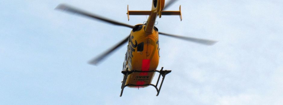 Fußgänger bei Unfall schwer verletzt – Rettungshubschrauber im Einsatz