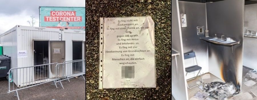 Nach Brand-Anschlag auf Testcenter: „Natürlich finden wir das beunruhigend“