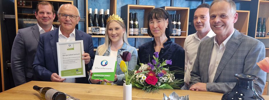 Auszeichnung für Vinothek Weingut Jakob  Gerhardt im Best Western Wein- und Parkhotel  Nierstein