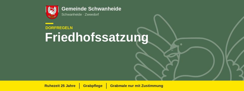 Unser Friedhof: die Regeln