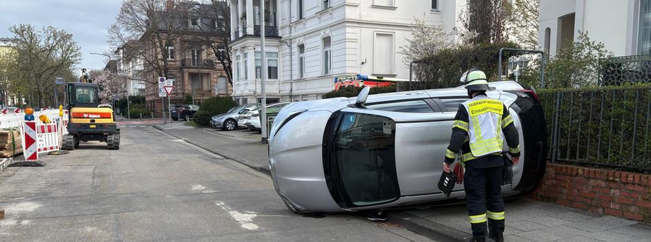 Kurioser Unfall in Wiesbaden