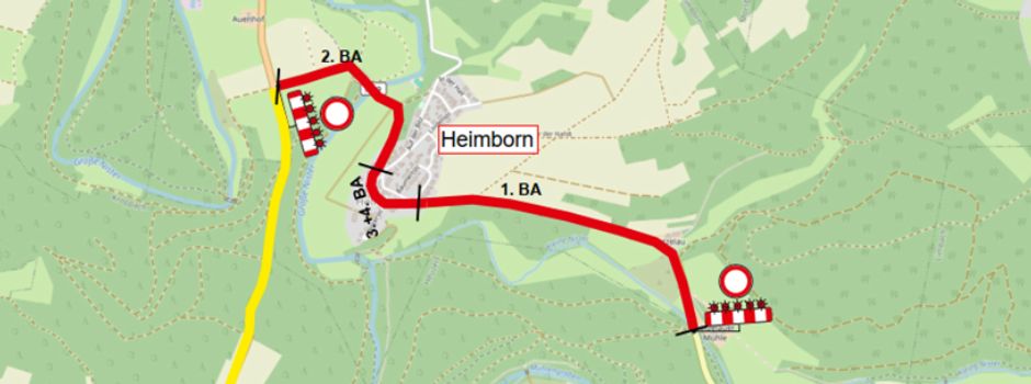 Kreisstraße 19 bei Heimborn wird saniert