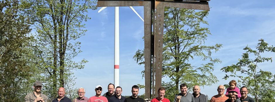 Altenberg - Aufstellung Gipfelkreuz