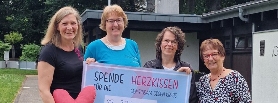Spendenaktion zugunsten „Herzkissen – Gemeinsam gegen Krebs“
