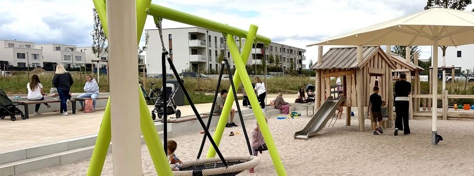 Rasenflächen von neuem Spielplatz in Wiesbaden bleiben gesperrt