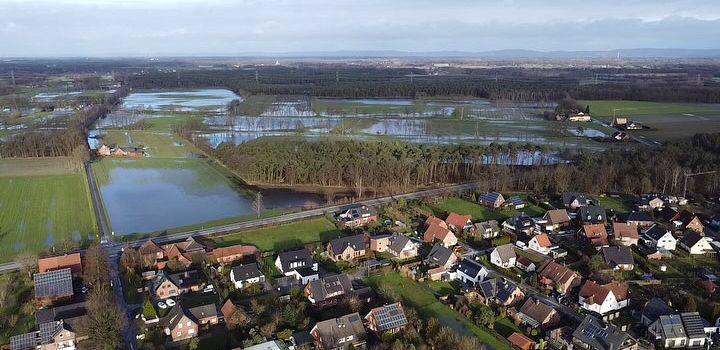 Aktueller Stand Hochwasser in Herzebrock-Clarholz