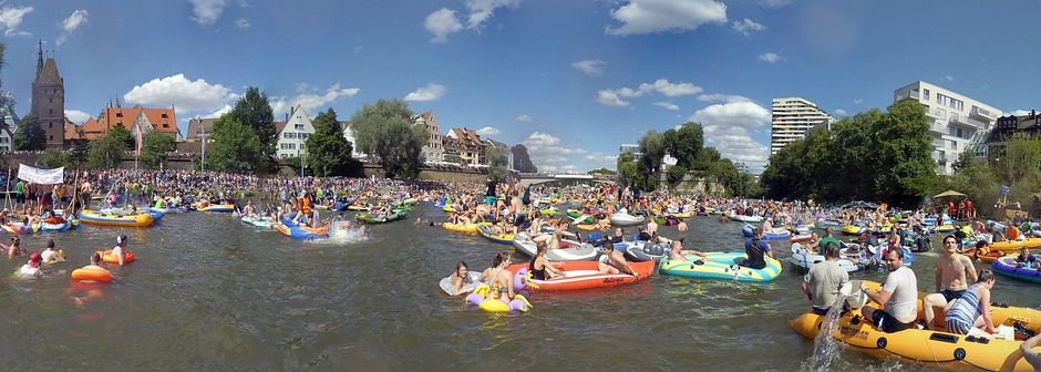 Nabada auf der Donau: Das Schwörwochenende in Ulm