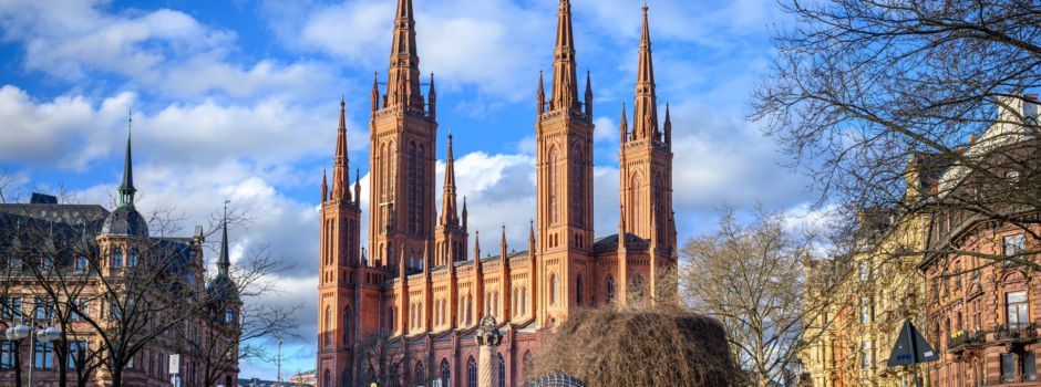 Wiesbadener Marktkirche öffnet ein letztes Mal die Türme