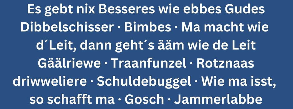 Der Dialekt des Pfälzerwaldes