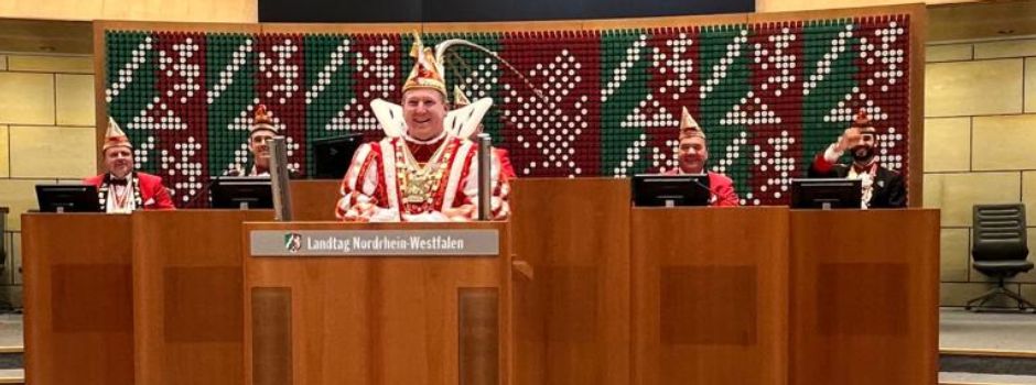 Ranzeler Prinz Holger I. besucht NRW-Landtag