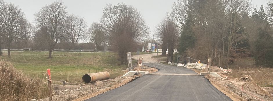 Straße nach Eggerstorf wieder befahrbar