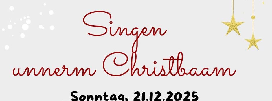 Singen unnerm Christbaum