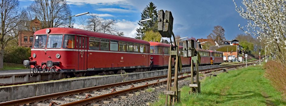 Mit dem Schienenbus nach Würzburg