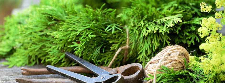 Adventskranz binden mit den Gersbacher Landfrauen