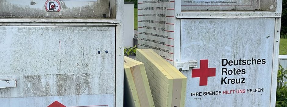 Erneute illegale Müllablagerung an den Glascontainern