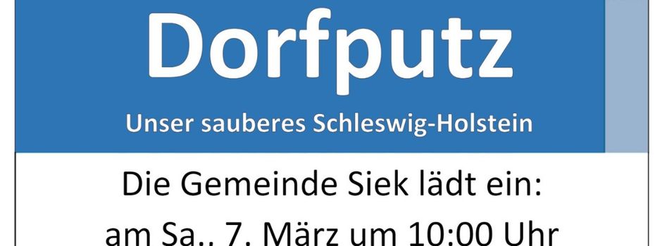 Siek räumt auf – mach mit! 