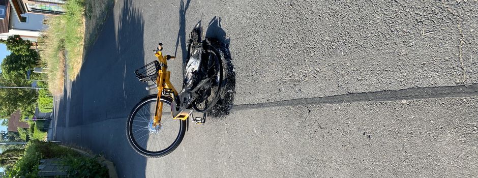 Vandalismus in Mainz: MVG-Rad angezündet