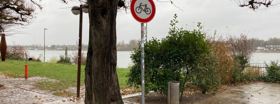 Ärger um „rasende Radfahrer“ am Mainzer Rheinufer