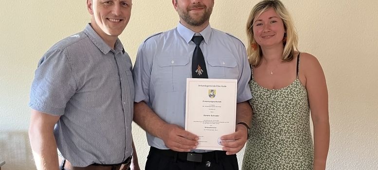 Sandro Schrader übernimmt Feuerwehrführung in Born