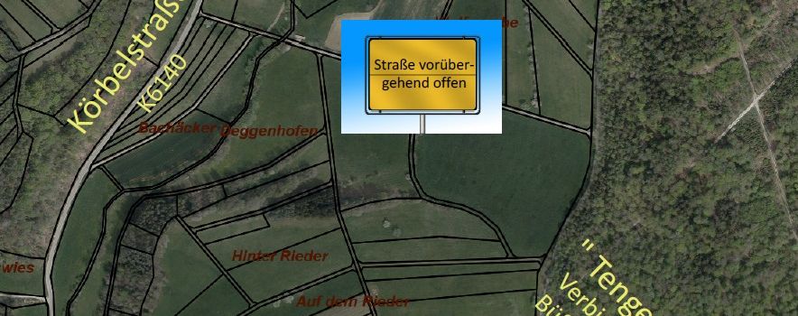 Verbindungsweg im Gewann Deggenhofen nicht mehr gesperrt