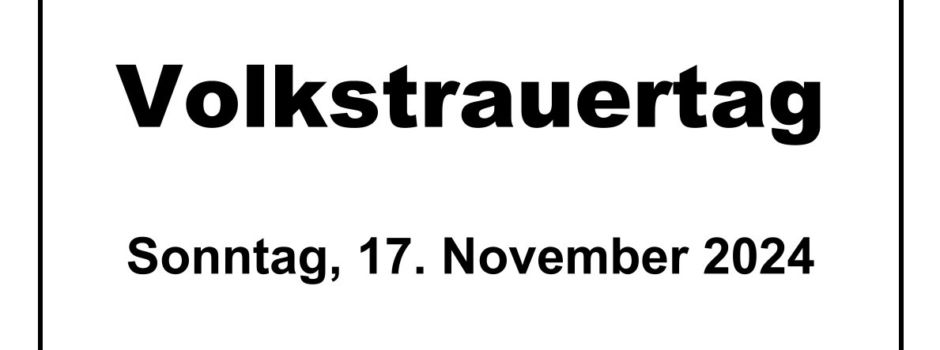 Volkstrauertag in Jerxheim