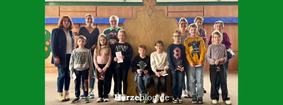 Lesewettbewerb an der Wilbrandschule:  Lesekönig Anton Reinhardt und Lesekönigin Josephine Fast gekrönt