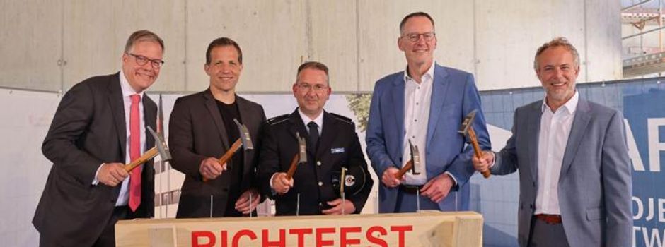 Richtfest für neuen Hauptsitz des Zolls in Mainz-Hechtsheim