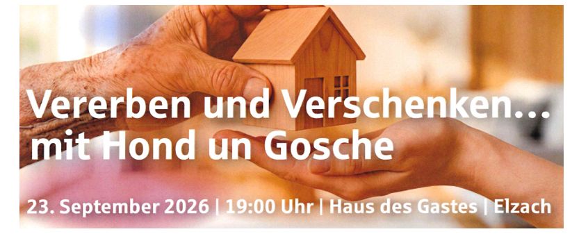 „Vererben und Verschenken … mit Hond un Gosche“