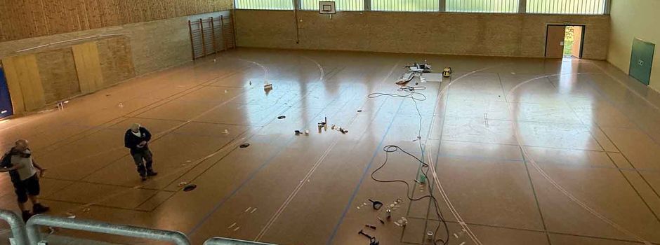 Frische Farbe in der Norddörfer Halle