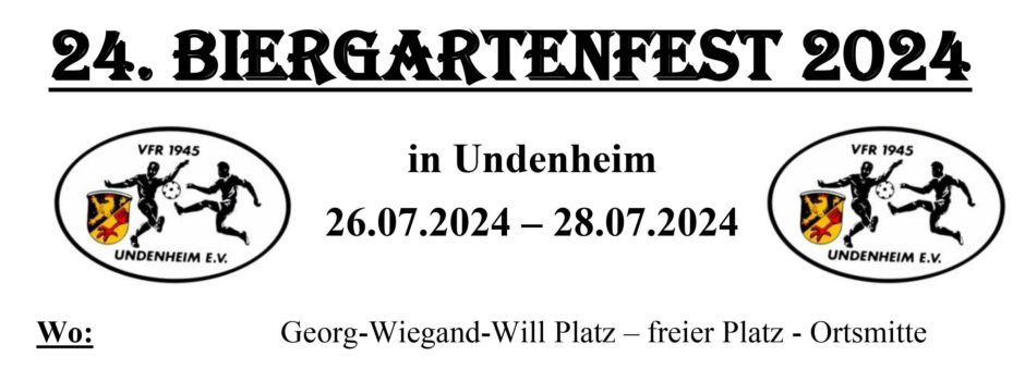 24. Biergartenfest in Undenheim