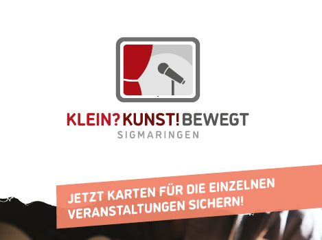 Jetzt noch schnell Karten sichern: Kommendes Wochenende geht es los mit Klein?Kunst!Bewegt