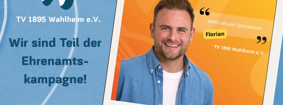 Unser Florian im Rampenlicht: Gesicht der neuen Ehrenamtskampagne!